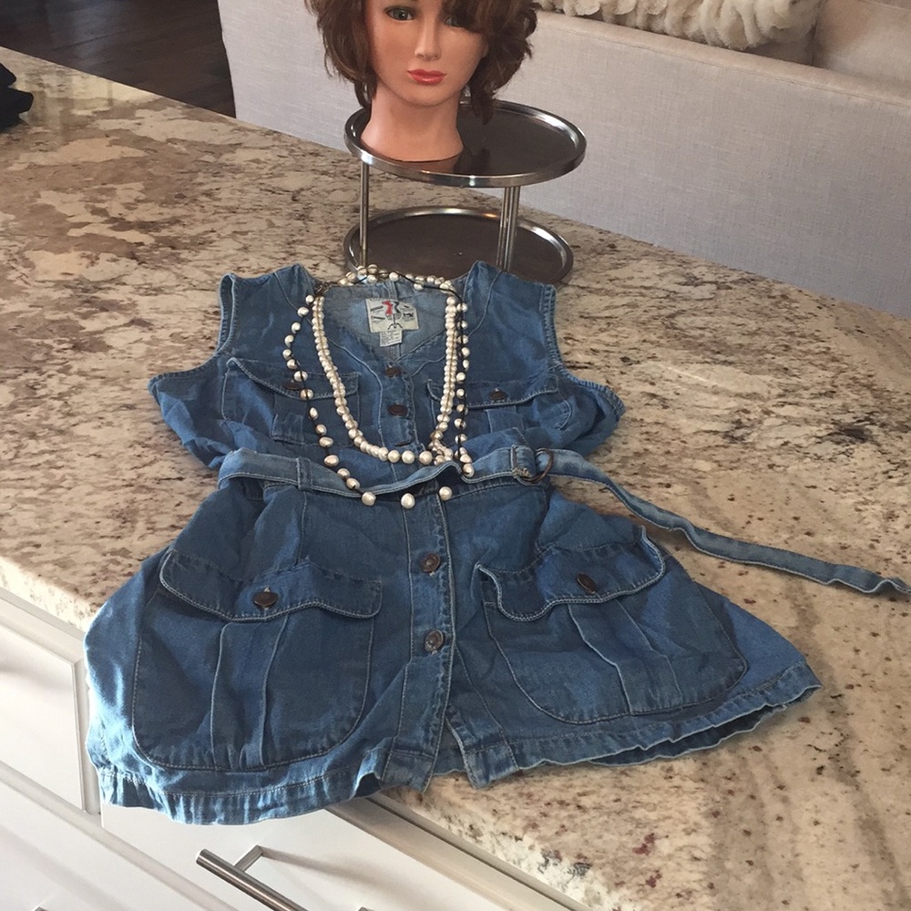 Studio wear great blue jean vest